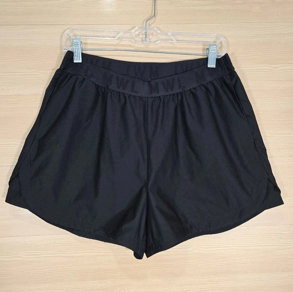 Madewell MWL Always Pull-On Shorts‎ Black Size Large Comfy Loungewear Pockets - Picture 3 of 10